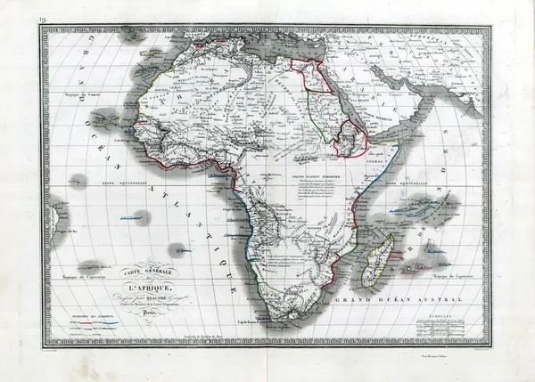 18世紀から19世紀のヴィンテージマップ 地理と歴史のために良い — ストック写真