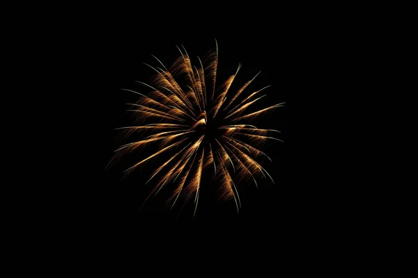 Kilátás Tűzijáték Fények Robbanás Zaj Karnevál Újév Ünnep Elszigetelt Egy — Stock Fotó