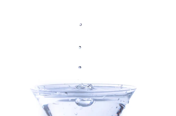 Eine Nahaufnahme Eines Cocktailglases Voll Mit Getränken Mit Rosa Effekt — Stockfoto