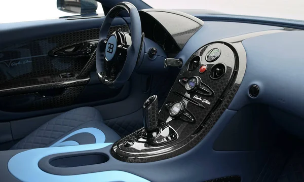 Munich Duitsland Okt 2021 Het Interieur Van Een Bugatti Veyron — Stockfoto