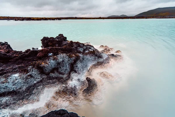 Úžasný Výhled Modrou Lagunu Islandu — Stock fotografie