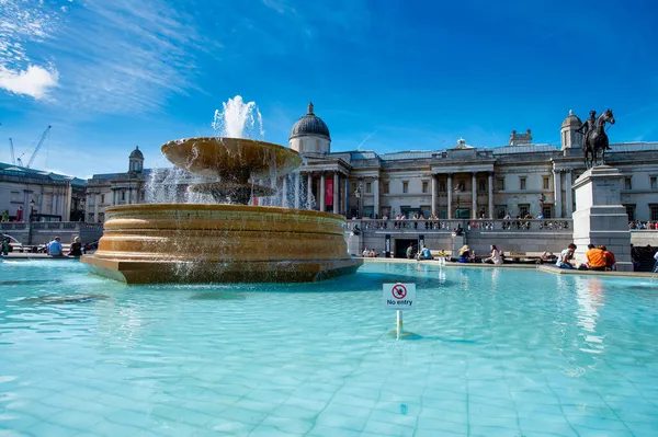 Londres Reino Unido Junho 2015 Uma Bela Foto Trafalgar Square — Fotografia de Stock