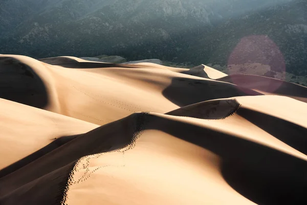 Close Shot Big Sand Dunes Sunlight Daytime Royalty Free Stock Images