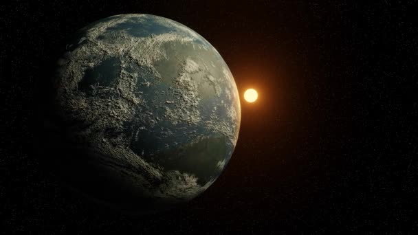 Maan Aan Nachtelijke Hemel Elementen Van Deze Afbeelding Geleverd Door — Stockvideo
