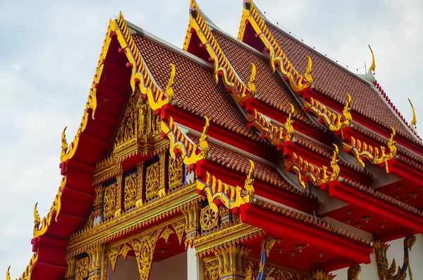 Uma Vista Panorâmica Templo Mármore Bangkok Tailândia — Fotografia de Stock