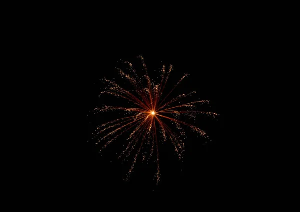 View Fireworks Lights Explosion Noise Carnival New Year Festivity Isolated — Stock Photo, Image