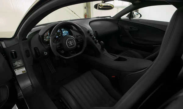 Munich Alemanha Outubro 2021 Interior Bugatti Chiron — Fotografia de Stock