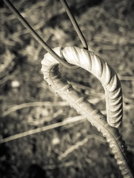 Close Gancho Metal Parque Com Fundo Borrado — Fotografia de Stock