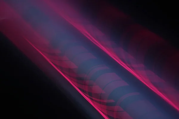 Incredible Reflected Pink Neon Light Layers Black Background — Stock Photo, Image