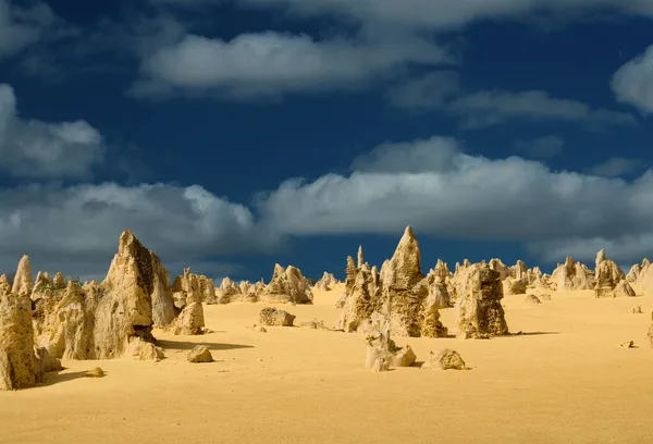 Pinnacles Western Australia Dark Sky — Stock Photo, Image