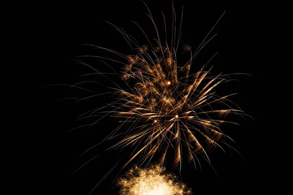 Pohled Ohňostroj Světla Výbuch Hluk Karneval Nový Rok Slavnost Izolované — Stock fotografie