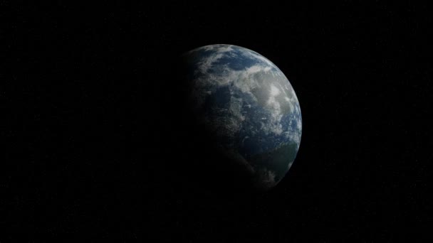 Een Weergave Van Planeet Aarde — Stockvideo