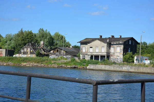 Danzig Poland Mar 2021 View Old Harbour Old Harbour Danzig — Stock Photo, Image