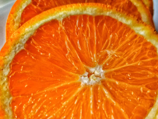 Closeup Shot Sliced Orange —  Fotos de Stock
