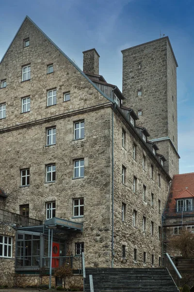 Budynek Boczny Zamku Feuerstein Frankońskiej Szwajcarii Pobliżu Ebermannstadt — Zdjęcie stockowe