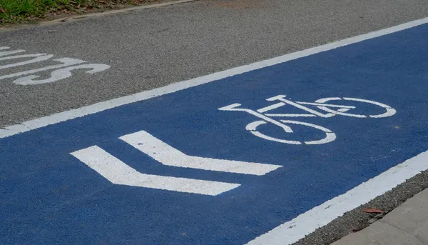 Een Close Opname Van Een Fietsweg Een Openbaar Park Kepong — Stockfoto