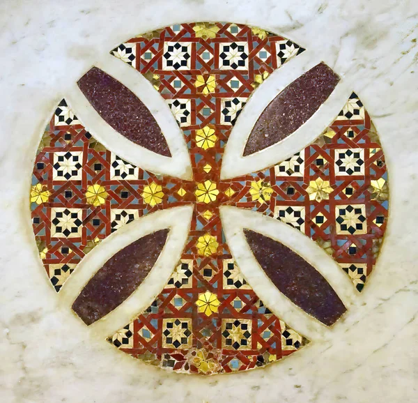 Closeup Shot Colorful Mosaic Patterns Marble — Foto de Stock