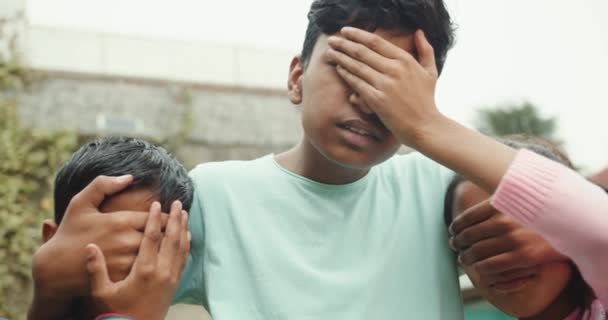 Group Happy Indian Children — Stock videók