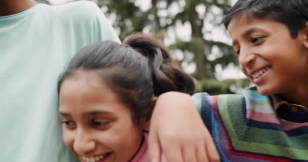 Group Happy Indian Children — Vídeos de Stock