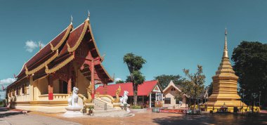 The Wat Phra That Doi Chom Thong temple and chedi in Chiang Mai, Thailand clipart