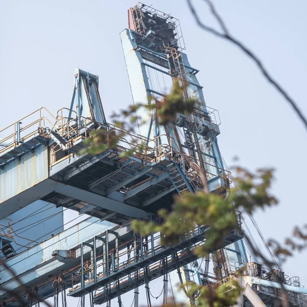 Low Angle Shot Industrial Building Structure Plant — Stock Fotó