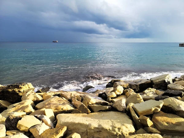 Deep Blue Sea Marine Limassol Cyprus — Stock Fotó