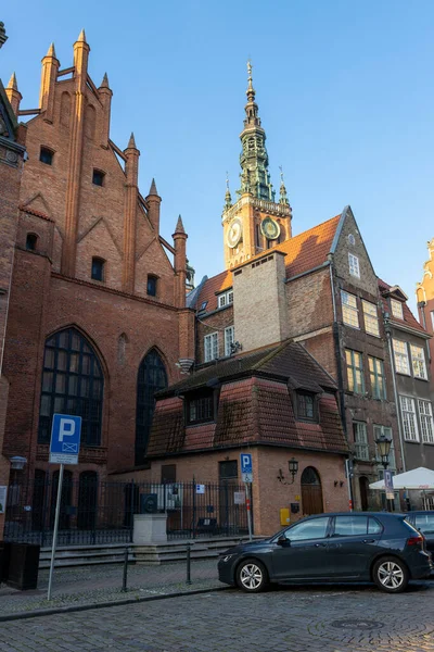 Gdansk Polska Październik 2021 Widok Architekturę Starego Miasta Gdańsku Polska — Zdjęcie stockowe