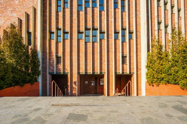 Poznan Polonia Mayo 2016 Moderno Edificio Iglesia Católica Distrito Rataje — Foto de Stock