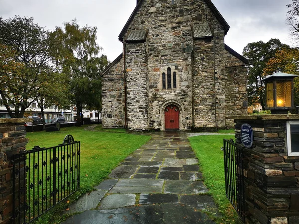 Entrance Voss Historical Church —  Fotos de Stock