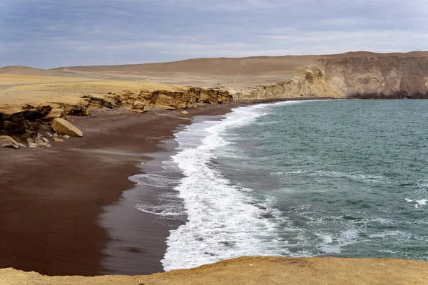 Sunny Day Shore Lake Lagunillas Pisco Peru — Stock Photo, Image