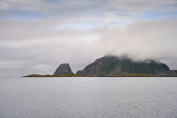 Foggy Seascape Northern Norway Close Nordkapp — 스톡 사진