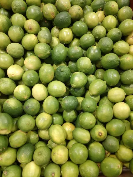 Lot Fresh Lime Sale Market — Foto de Stock