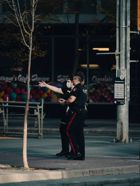 Калгария Канада Октября 2021 Года Полиция Калгари Ответила Жалобу Центре — стоковое фото