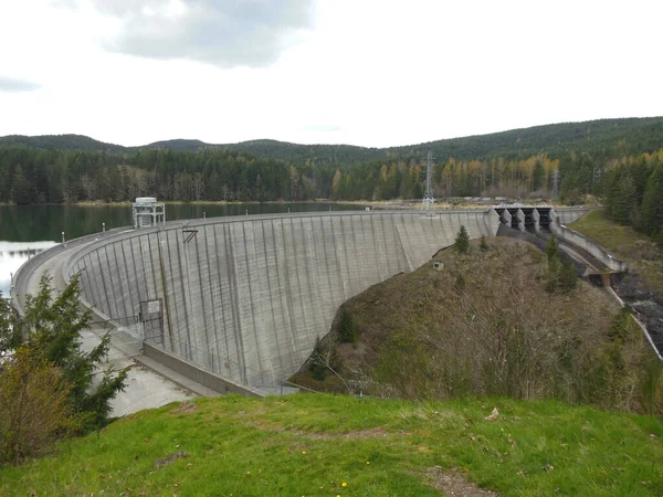 Alder Dam Concrete Thick Arch Dam Nisqually River State Washington — 图库照片