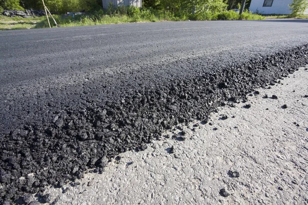 Closeup Shot Crushed Stone Mastic Asphalt Concrete — Fotografia de Stock