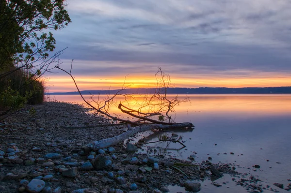 Beautiful Lake Sunset — Stockfoto