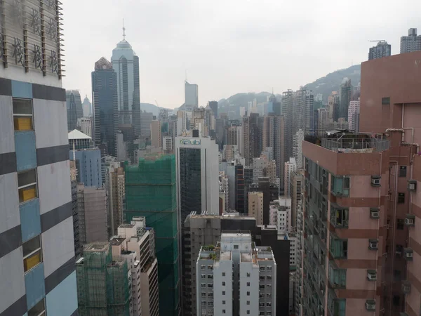 中国香港 2018年10月12日 从中国香港城市生活看一段美丽的街道风景 — 图库照片