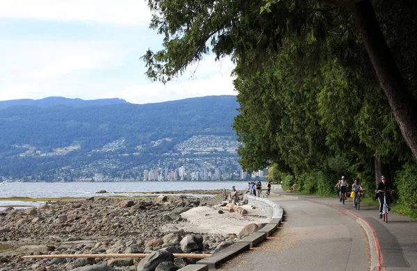 Vancouver Canada Junho 2021 Beco Stanley Park Verão Vancouver Canadá — Fotografia de Stock