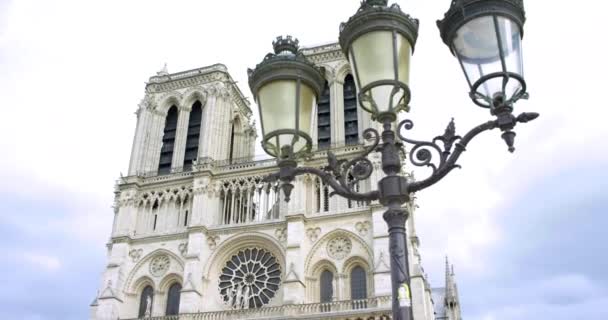 Paris Francia Septiembre 2018 Catedral Notre Dame Triomphe Budapest — Vídeo de stock