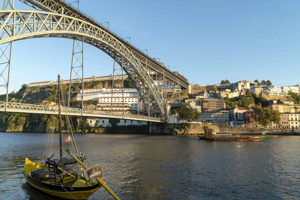 Порто Португалия Июля 2021 Года Мост Луиша Через Реку Дуоро — стоковое фото