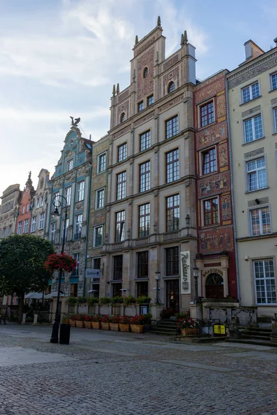 Gdansk Polónia Outubro 2021 Retrato Vertical Antigo Edifício Arquitetônico Gdansk — Fotografia de Stock