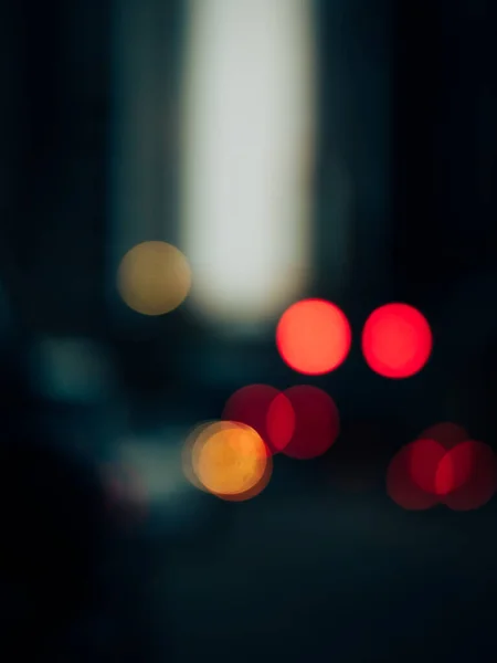 Colorful Bokeh Street Lights — Stockfoto