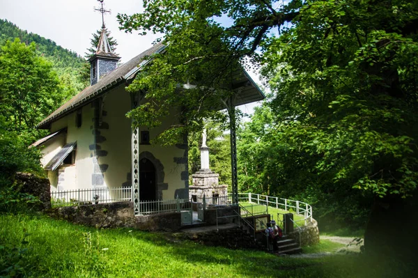 Chapel Notre Dame Bellevaux Savoie France Regional Natural Park Bauges — Stockfoto