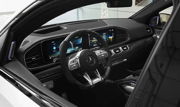 Stuttgart Německo Října 2021 Detailní Záběr Luxusního Mercedes Amg Gle — Stock fotografie
