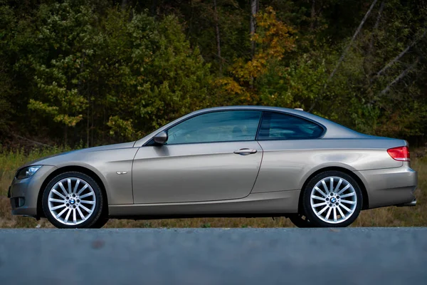 Cuj Romania Październik 2019 Bmw 320D Coupe Edition Mocca Brązowy — Zdjęcie stockowe