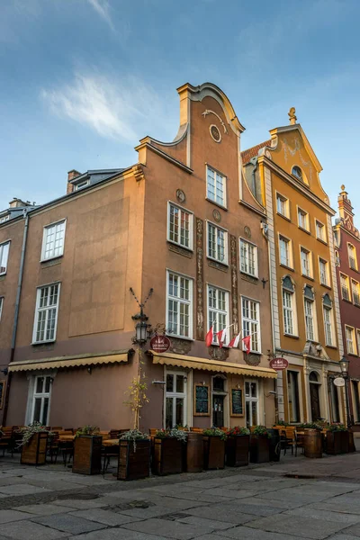 Gdan Poland Oct 2021 Vertical Shot Old Architectural Building Gdansk — Stock Photo, Image