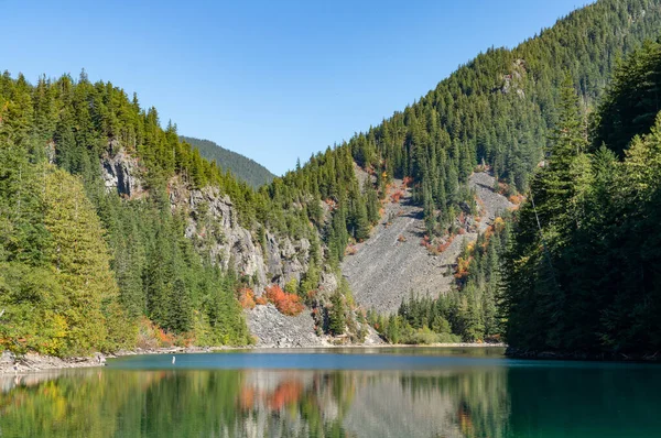 Beautiful View Lindeman Lake British Columbia Canada — Stock fotografie