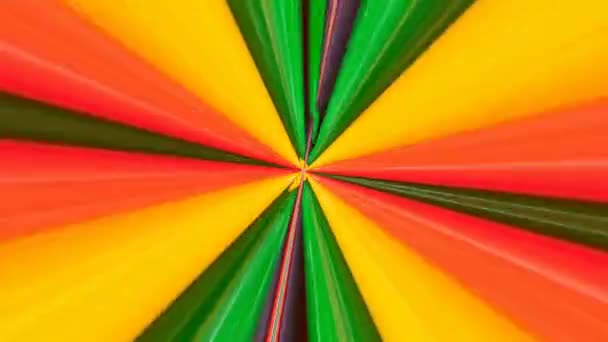 Patrón Hipnótico Colorido Abstracto — Vídeos de Stock