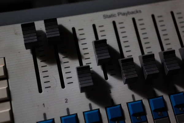 Closeup Shot Equalizer Music Instrument — стоковое фото