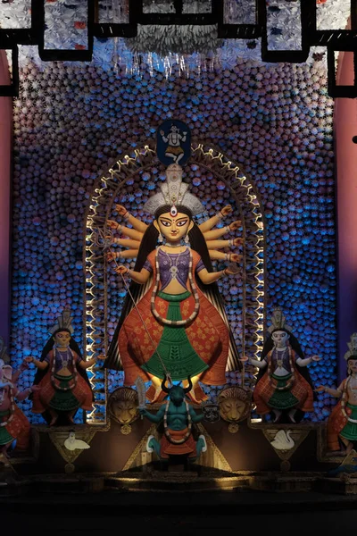 Kolkata India Ottobre 2021 Festa Del Durga Puja Calcutta — Foto Stock